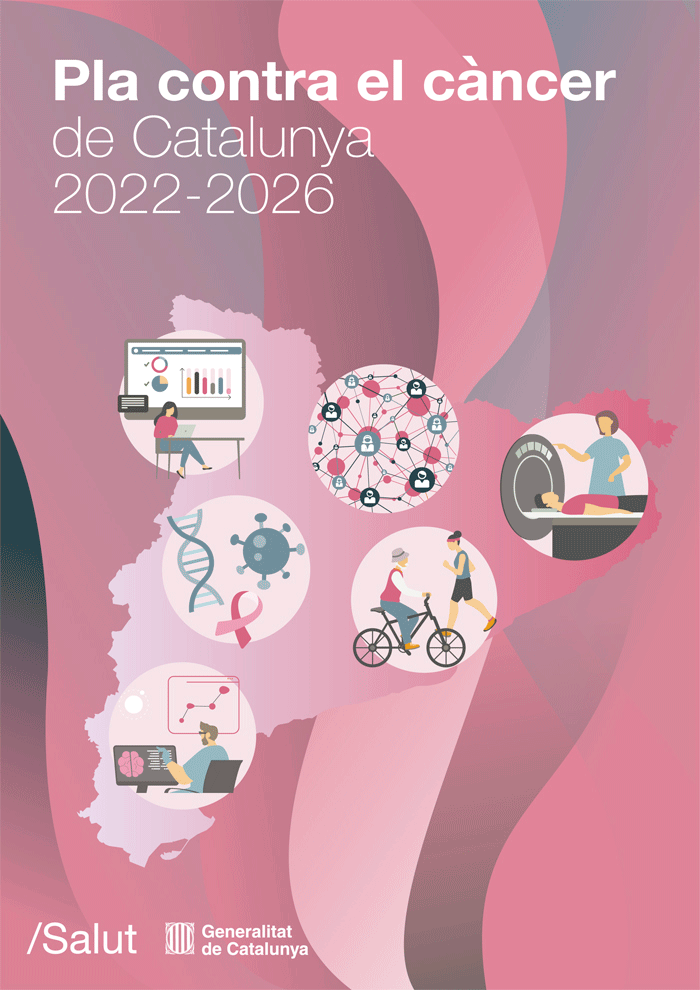 Portada del Pla contra el càncer de Catalunya 2022-2026